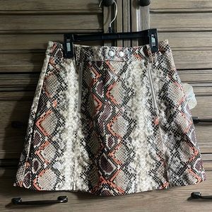 NWT Altar’d State snake-skin mini skirt